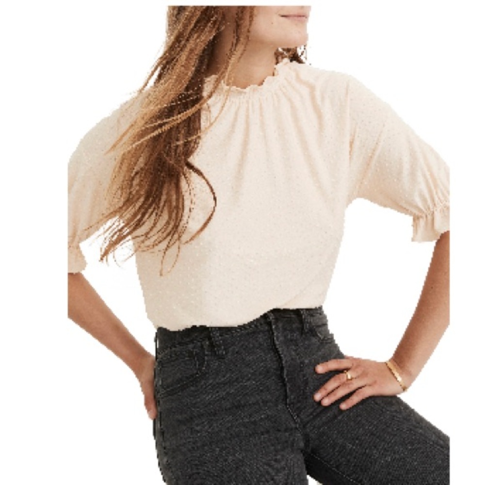 NWT - MADEWELL - Swiss Dot Top